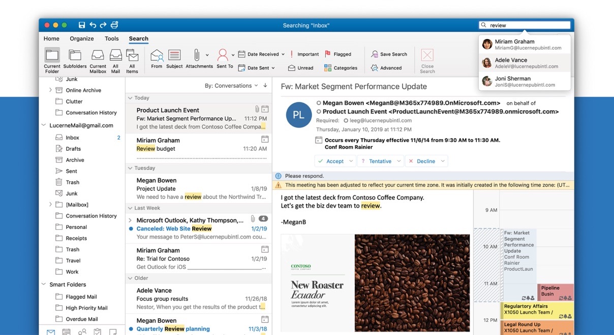 out of office email outlook for mac